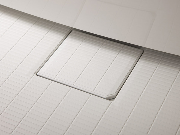 Bathing-wash room.  [Flagstone floor] Adopt the drainage is good non-slip flooring. Difficult dirty luck, Also it has excellent cleanability.