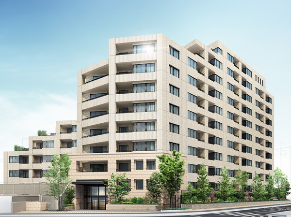 Features of the building.  [Exterior CG] And relaxed scale of 143 House, Even while having a form rich in expression and change, And poise as a mansion, Quiet exterior design elegance is felt.