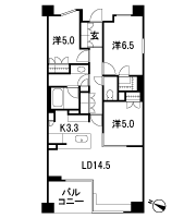 Floor: 3LDK, occupied area: 76.68 sq m, Price: 70,603,764 yen (tentative)