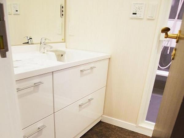 Wash basin, toilet. Bathroom vanity