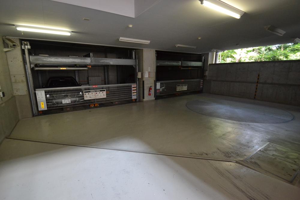 Parking lot. Common areas