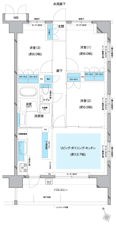 Floor: 3LDK, the area occupied: 65.2 sq m, Price: 58,573,294 yen, now on sale