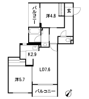 Floor: 2LDK, occupied area: 51.55 sq m, Price: TBD