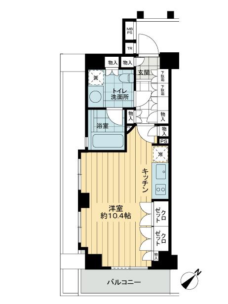 Floor plan. Price 21,200,000 yen, Occupied area 32.09 sq m , Balcony area 4.21 sq m