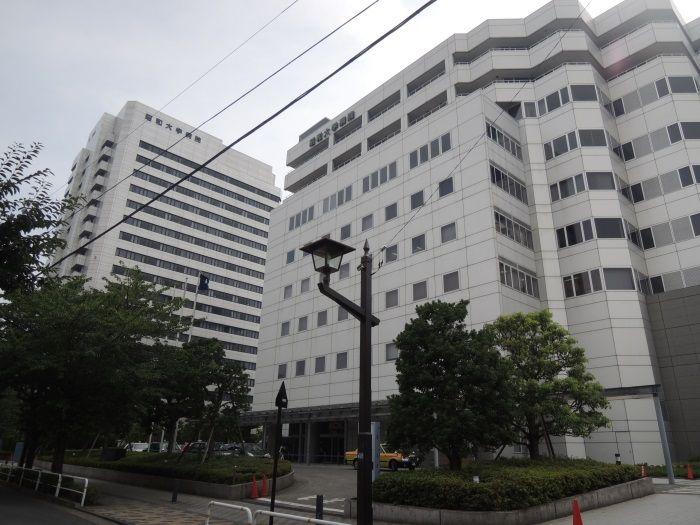 Hospital. Showa University 680m caption to the hospital