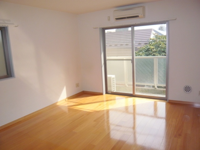 Living and room. Facing south in a bright room