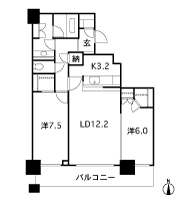 Floor: 2LDK + N (storeroom) + 2WIC (walk-in closet) + SIC (shoes in cloak), the occupied area: 68.04 sq m, Price: 58,880,000 yen, now on sale
