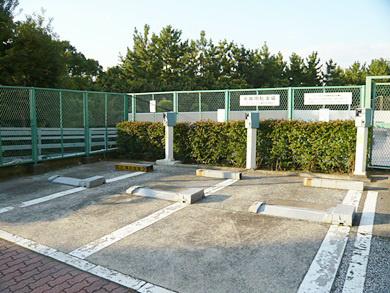 Parking lot. Coin is parking. It is useful when a customer came.
