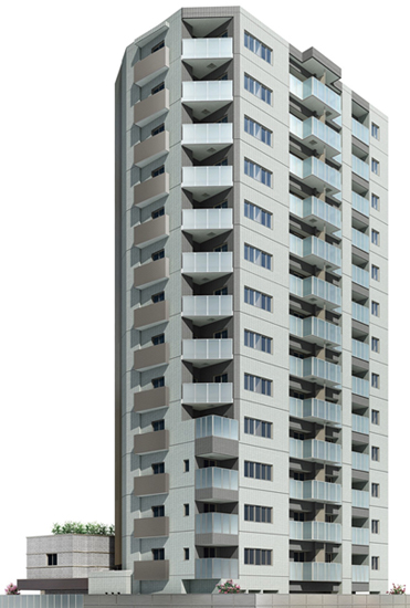 Buildings and facilities. Exterior Rendering ( ※ Are those caused drawn based on drawing, shape ・ Color, etc. is slightly different actual and. still, Details of the appearance shape, Some of the equipment is not represented. In order to express the outer wall tile, It causes to draw the actual tile joints with different size. For planting, Particular season, season, Or and has not been drawn assuming the tenant time)