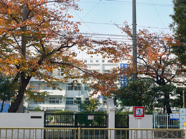 Surrounding environment. Hamago junior high school (about 580m)