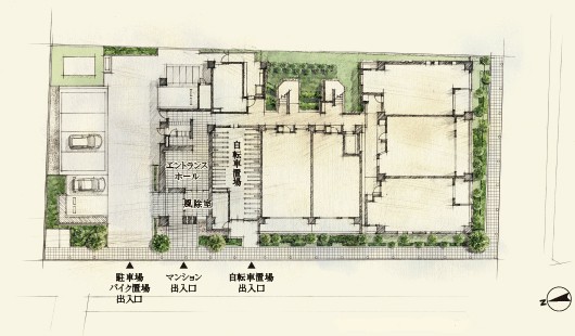 Site placement illustrations ※ Listings image illustrations are of the planning stage, In fact a slightly different