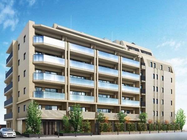 Exterior CG ※ Rendering CG of the web is actually a somewhat different in those that caused draw based on the drawings of the planning stage. Planting are subject to change. Also and it has not been drawn on the assumption the state at the time of a particular season or tenants. Ameoke, Air conditioner outdoor unit, Water heater, There is equipment, etc. that have not been reproduced TV antenna or the like.