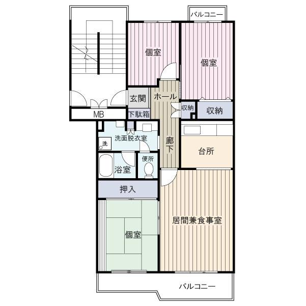 Floor plan. 3LDK, Price 28.5 million yen, Occupied area 78.32 sq m , Balcony area 10.23 sq m