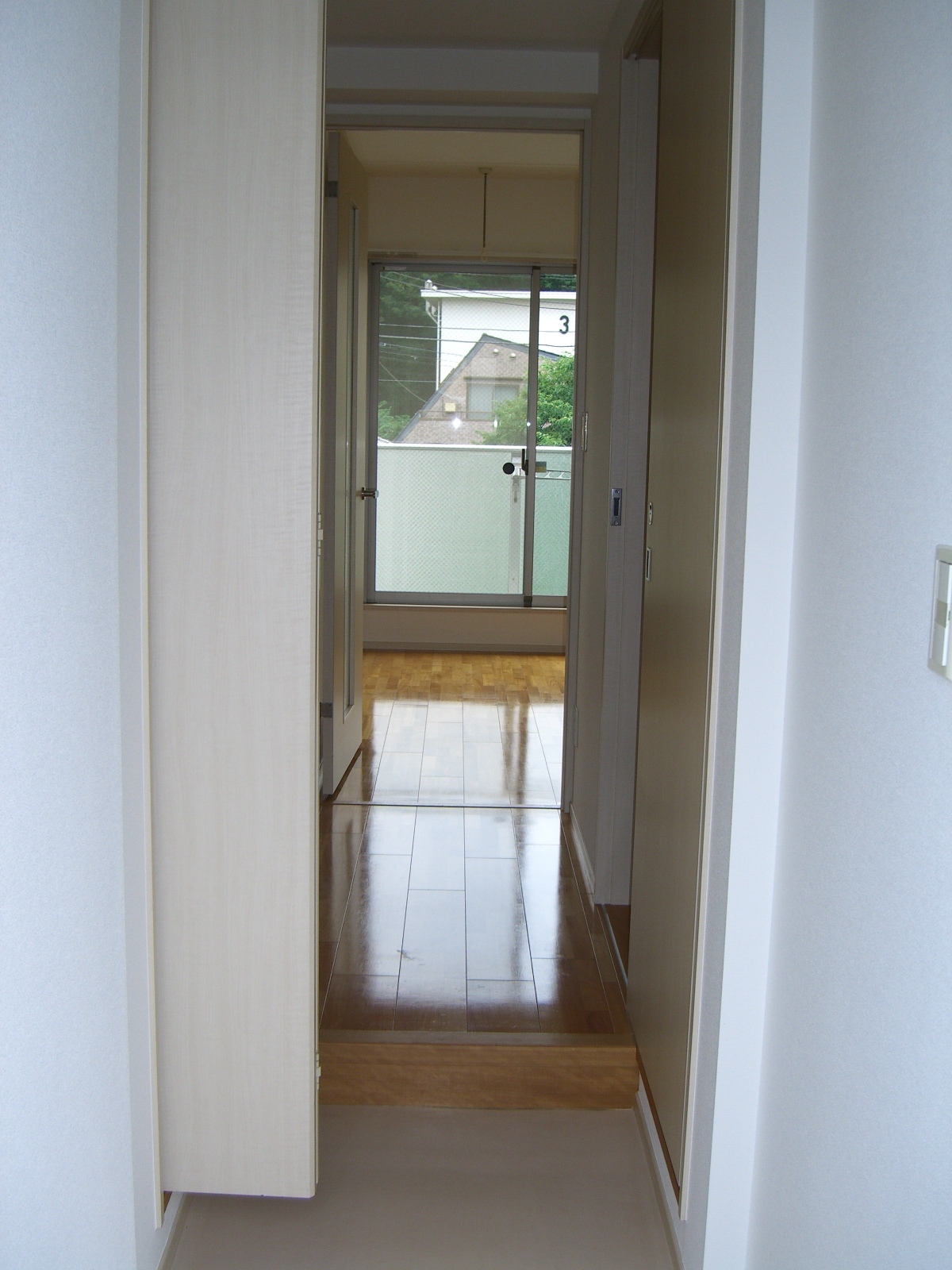 Living and room. The living room from the front door