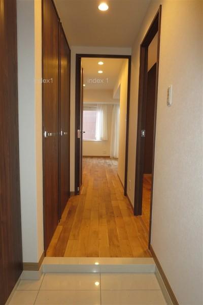 Entrance. Entrance calm texture of wood