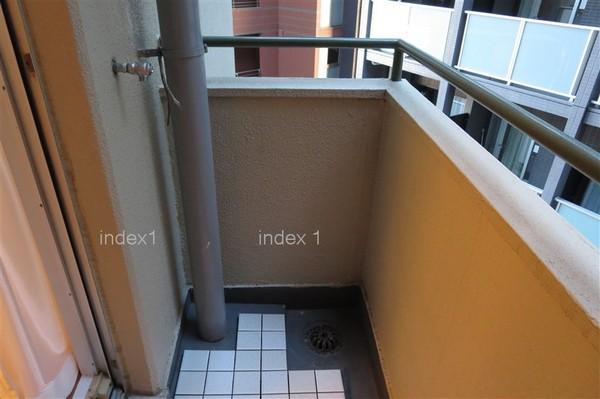 Balcony. The installed balcony to Western-style