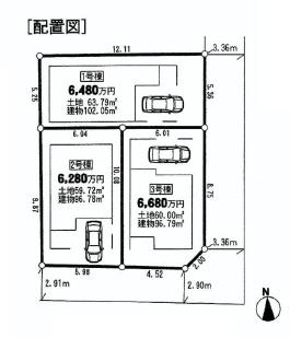 The entire compartment Figure. It will be divided into three parts from the southeast corner lot.
