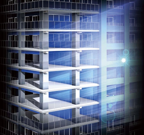 Building structure.  [Sulatto (slat) 3 concept illustrations]  ※ In fact a somewhat different in that the drawing of the planning stage and the perspective of the internal building frame based on representing the structure of Sulatto (slat) 3.