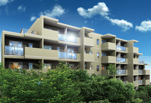 Buildings and facilities. Studio ~ 2LDK ・ All 60 House. Shinagawa address to enjoy the city life.  ※ Exterior - Rendering