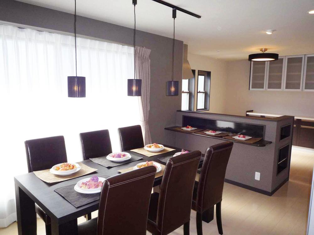 Model house photo. Case of construction company