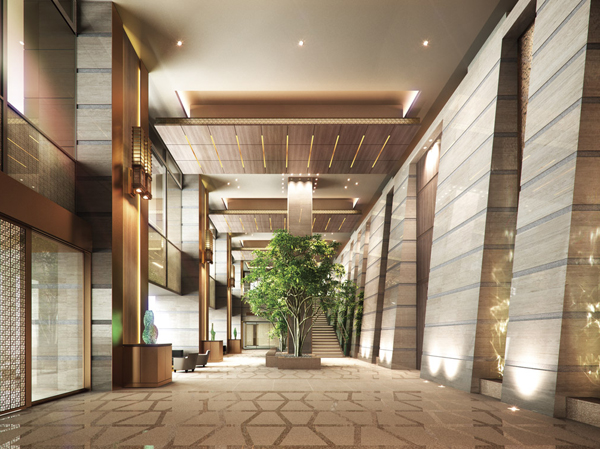 Shared facilities.  [Entrance hall] Entrance Hall of the two-layer blow-filled with a feeling of opening. Four waterfalls space (cascade) flows.