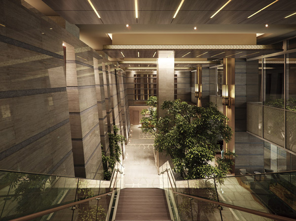 Shared facilities.  [Entrance hall] Large space of trees and the two-layer blow of about 5m is unleash the mind.