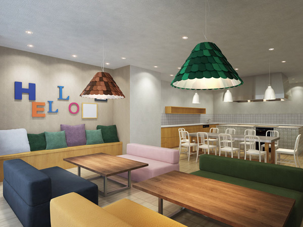 Shared facilities.  [Party Garden (party room)] To the home party by inviting friends, To the people of the events live, It is widely used party room with kitchen. The kitchen prepared two of the IH cooking heater, We adopted the ideas that can work while enjoying communication in many.