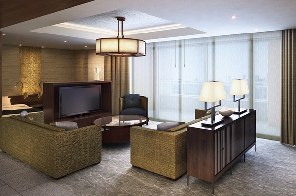  [Guest rooms] Guest rooms get relax comfortably in your. Outside the window you can enjoy a dynamic view (Rendering)