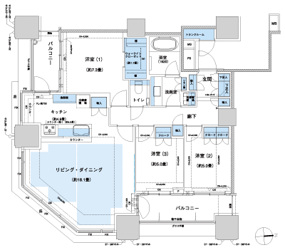 Floor: 3LD ・ K + WIC, the occupied area: 93.14 sq m, Price: TBD