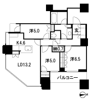 Floor: 3LD ・ K + WIC + N, the occupied area: 84.99 sq m, Price: TBD