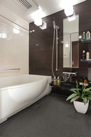 Bathing-wash room.  [Bathroom] As we spend more leisurely daily, We carefully selected high-quality parts that combines the functionality and design. Maintaining the cleanliness, It stuck to the functional aspects to support the cleaning.  ※ In the apartment gallery, Of bathroom facilities can be confirmed. (The room is different from the one of this sale)