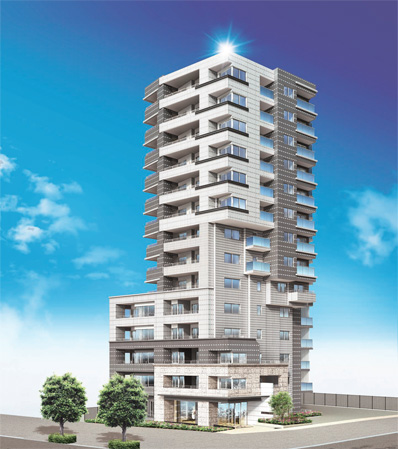 Buildings and facilities. Tokyu line terminal station "Hatanodai" a 5-minute walk. Enjoy the convenience of the city Premium Residence, birth. (Exterior view)