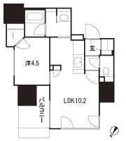 Floor: 1LDK + WIC + SIC, the occupied area: 38.39 sq m, Price: TBD