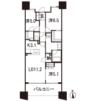 Floor: 3LDK + N + 2WIC, the area occupied: 74.2 sq m, Price: TBD