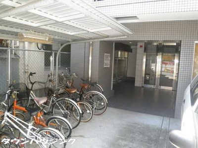 Other common areas. On-site bicycle parking lot