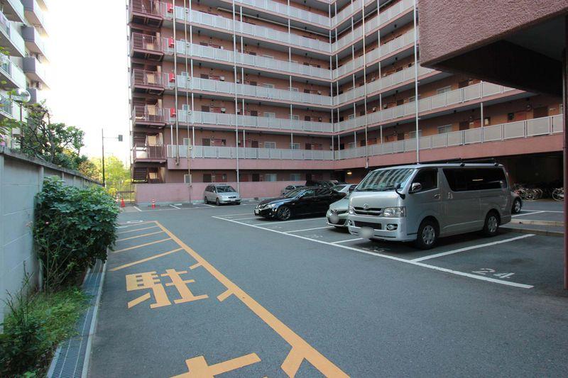 Parking lot. Plane parking