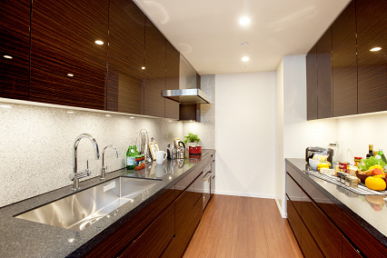 Kitchen.  ※ Model room furniture is not attached. Please note.