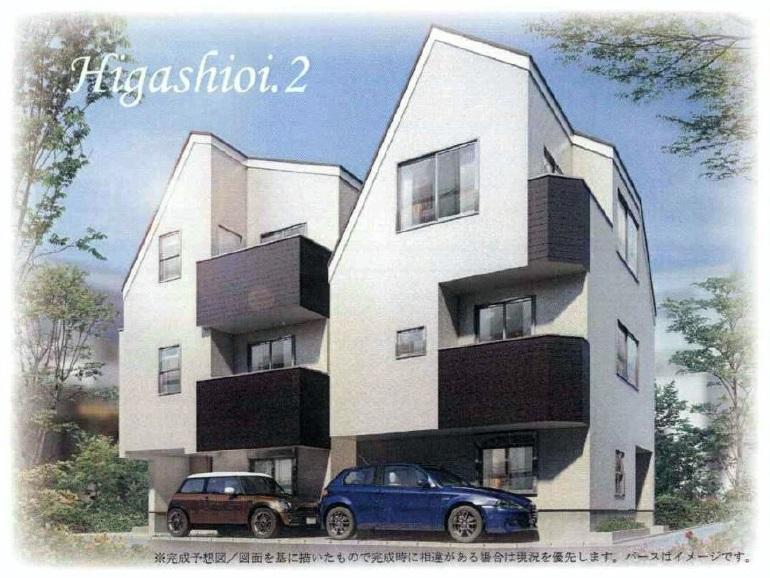 Rendering (appearance). Rendering (left A Building ・ Right B Building)