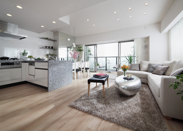 Living.  [living ・ dining] As the night deepens, Living strike a more beautiful look ・ Dining is.  ※ Posted photos all taken the model room A type (pre-sale) (paid option included)