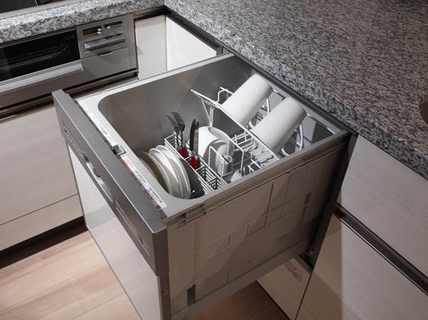 Kitchen.  [Dishwasher] After a meal, And as it is accommodating the tableware used, Reduce the time and effort of cleaning up. Will lead to running cost mitigation for also requires less water usage compared to hand washing.