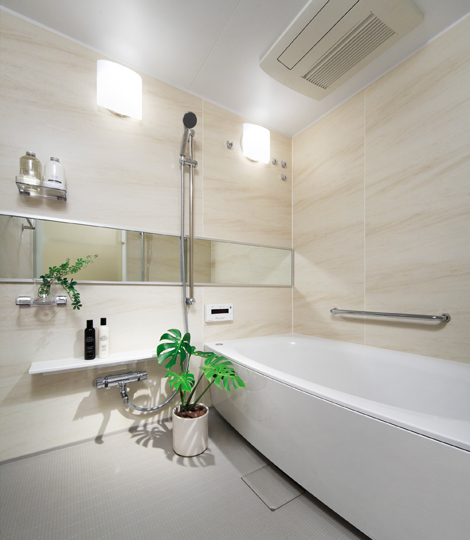 Bathing-wash room.  [Bathroom] Tired not only heal, We offer the bathroom, such as to interact slowly with their. Also employs a high thermal insulation effect warm tub, Because the hot water is hard to cool down, It reduces the reheating times, Also lead to savings in utility costs.