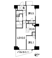 Floor: 2LDK + WIC, the occupied area: 55.75 sq m, Price: 44,580,000 yen, now on sale