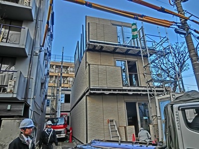 Building appearance. Under construction