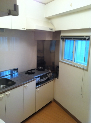 Kitchen. Two-burner gas stove with grill (leave-product)