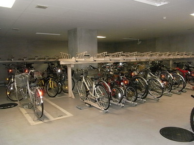 Other common areas. Indoor bicycle parking lot