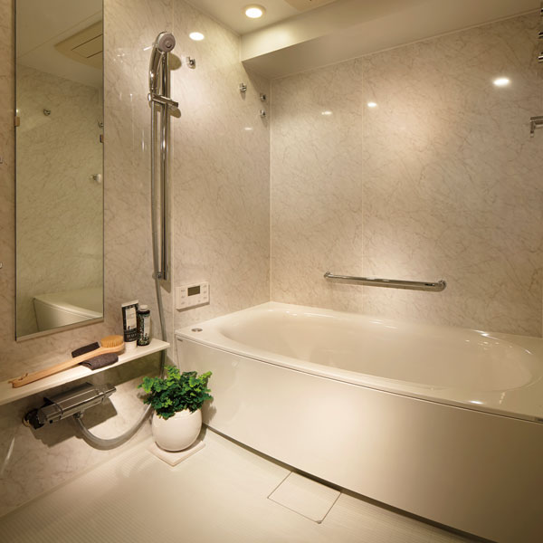 Bathing-wash room. Produce a soothing bath time is various functions