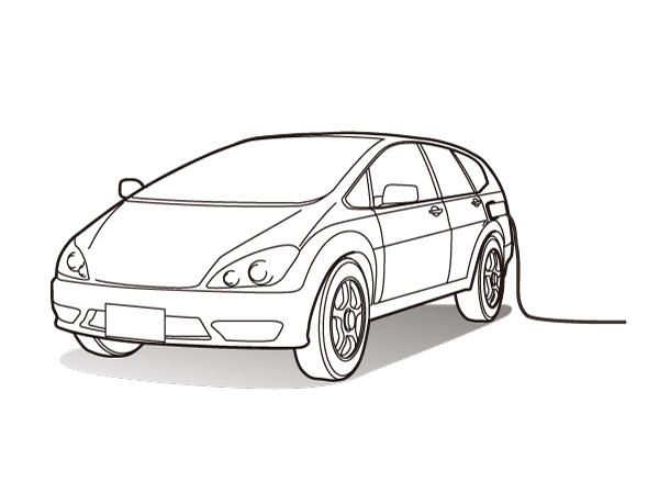 Common utility.  [Battery-powered electric vehicle charging outlet] Installing a battery-powered electric vehicle charging outlet in the parking lot.  ※ Pay / 1 compartment. (Concept illustration)