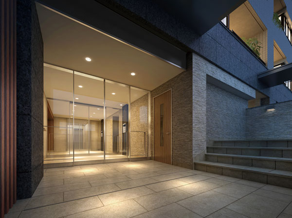 Shared facilities.  [Nestled in a quiet street parallel, Grace Naru 46 to my mansion] It arranged the natural stone in the approach and entrance hall, Dignity as a mansion, And, So live representation of the status of the people. Us to deepen pride and affection enough to live, It was aimed at such a mansion. (Entrance approach Rendering)