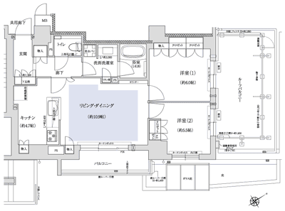 Floor: 2LDK, occupied area: 66.11 sq m, Price: 65,900,000 yen, now on sale