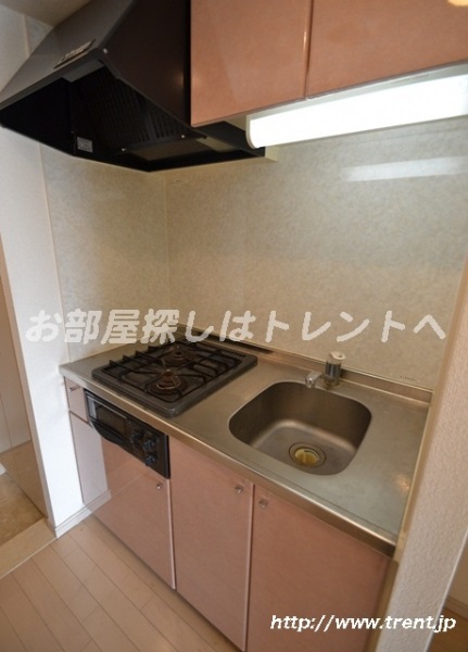 Kitchen. We are using a photo of the room of 1K type of the same building. As reference